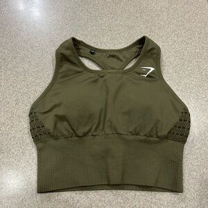 Gymshark Green Seamless Sports Bra